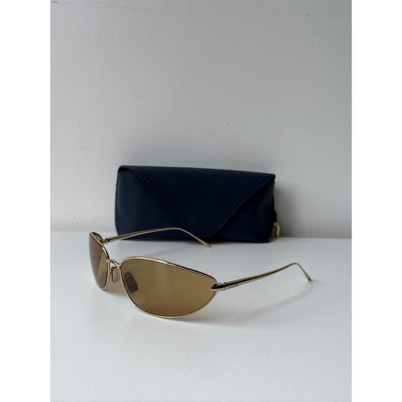 NEW Loewe LW40164U Mask Wrap Sunglasses in Gold Brown main image 4